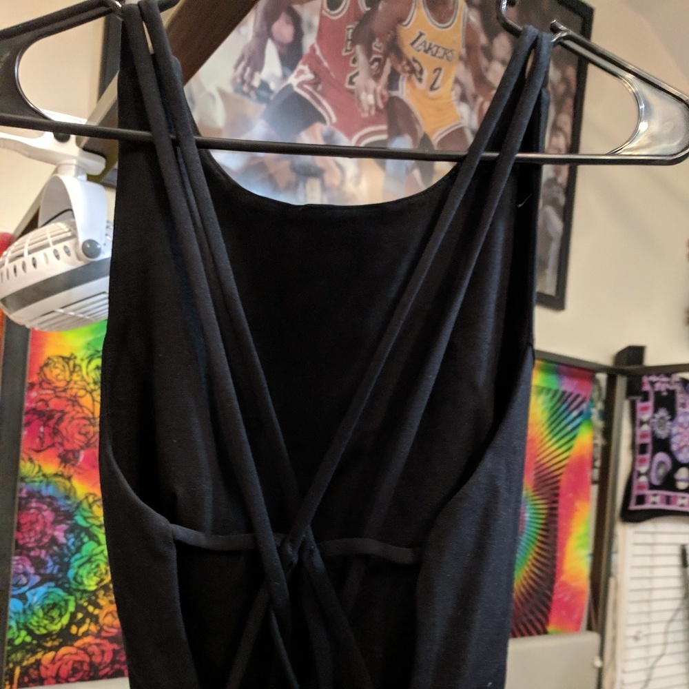 Strappy back club dress